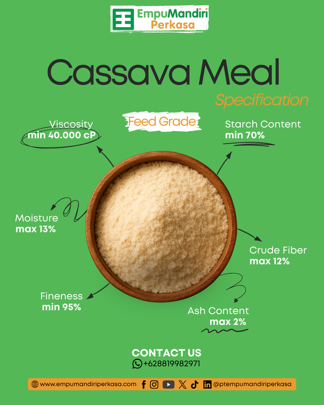 cassava meal2 PT EMPU MANDIRI PERKASA PT EMPU MANDIRI PERKASA cassava meal2